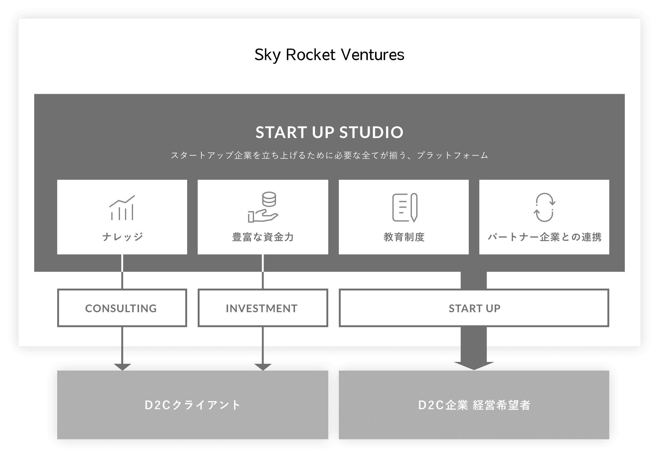 スカイロケットベンチャーズ事業概要の図